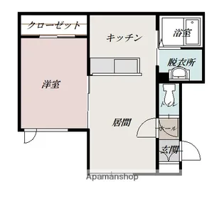 PEACE 622B【1階】の間取り
