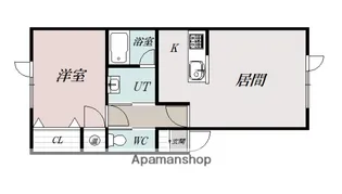アムアージュ【1階】の間取り