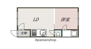 パルハイツⅠ【106号室】の間取り