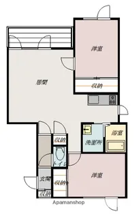 カルムハイツ【2階】の間取り