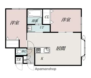 きはんたハイツ【1階】の間取り