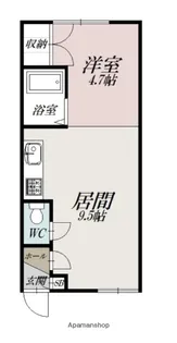 シャルム赤塚 川端【2階】の間取り