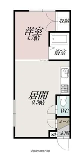 シャルム赤塚 川端【2階】の間取り