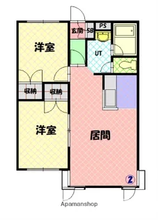 パンタシア【202号室】の間取り