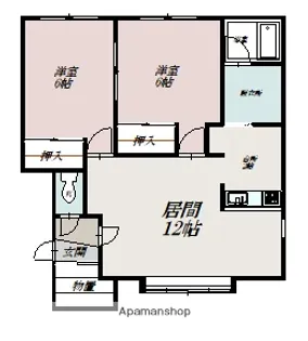 ファミールA【102号室】の間取り