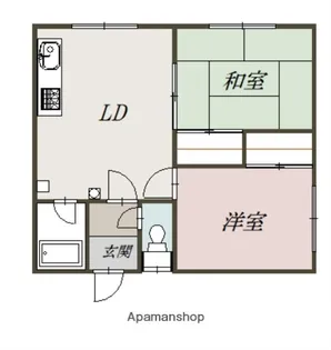 山口マンション【2階】の間取り