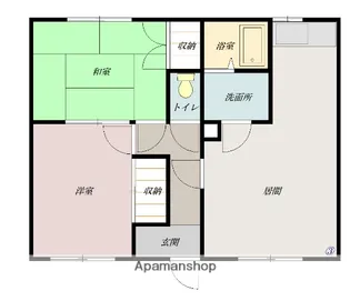 しらかばハイツ【2階】の間取り