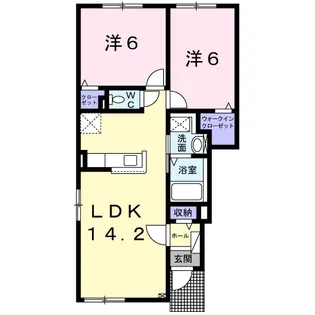 ミナーヴァ【1階】の間取り