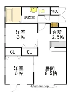 コムフォートⅠ【1階】の間取り
