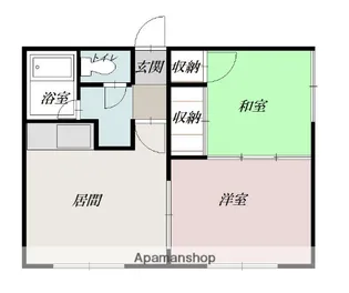 2DKの間取り画像