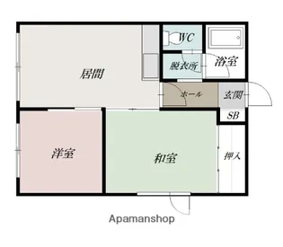 カサブランカ【201号室】の間取り