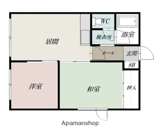 カサブランカ【2階】の間取り