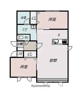 リリーヒルⅡ【2階】の間取り