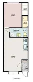 スカイハイツ3条西5A【1階】の間取り