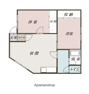 コスモコーポ【201号室】の間取り