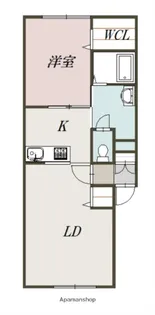 ルラーシェ大町B【203号室】の間取り