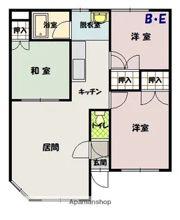 ポテトの部屋NO.2【1階】の間取り