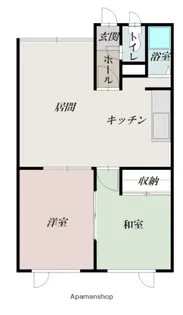 大堅マンション【1階】の間取り
