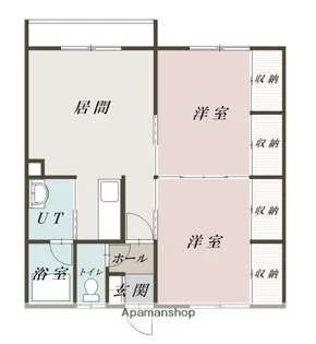 コーポラスかいじ(神居)【2階】の間取り