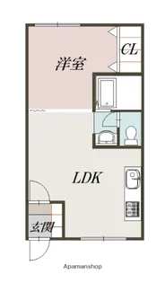 M・K GLORY【201号室】の間取り