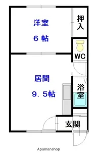 コーポ北欧館【2階】の間取り