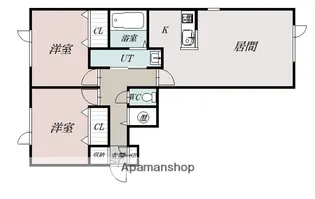 クラベール士別駅前【1階】の間取り