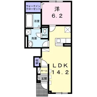ブリリアントヒルズ【1階】の間取り