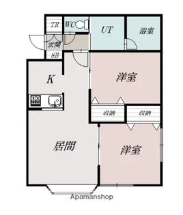 ノースアコード【1階】の間取り
