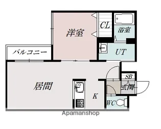 クレストパレス1条通【303号室】の間取り