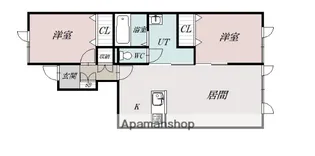 SMILE B【102号室】の間取り