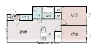 フォルティーナポルタ【2階】の間取り