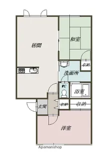 FOREST HEIGHTSA【102号室】の間取り
