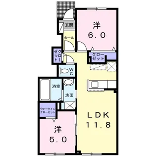 セプテットⅢ【1階】の間取り
