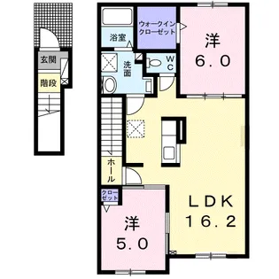セプテットⅠ【2階】の間取り