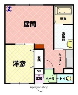 レジェル【1階】の間取り