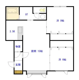 からふるやB【2階】の間取り