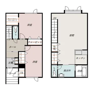 レーヴ緑町【1階】の間取り