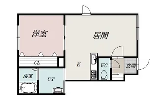 ジェラン神楽岡フェリーチェ【1階】の間取り