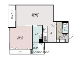 ツインクル1−10【4階】の間取り