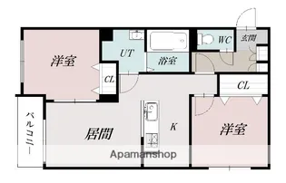 ツインクル1−10【5階】の間取り