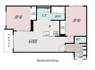 ツインクル1−10【5階】の間取り
