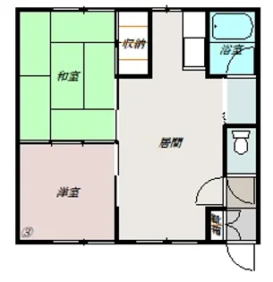 マンションGOー7【1階】の間取り