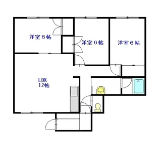 コーポ藤【102号室】の間取り