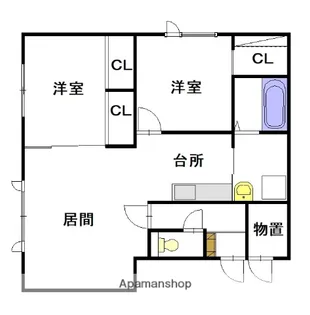 ハスコートたかすⅠ【2階】の間取り