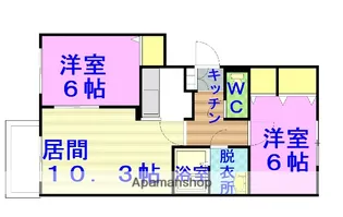 オリエンタルコート【101号室】の間取り