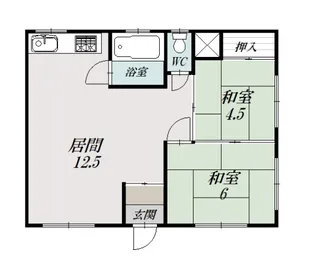 新屋マンション【1階】の間取り