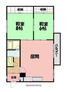 ポポラーレ緑道【5階】の間取り