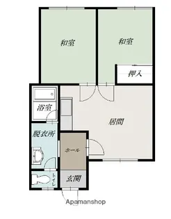 三浦マンション【1階】の間取り