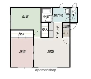南ウィング【201号室】の間取り