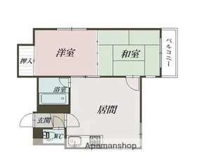 道央パークハイツ【4階】の間取り